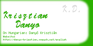 krisztian danyo business card